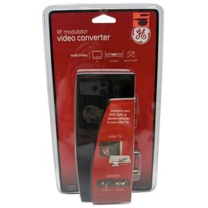Brand New Genuine GE 37631 Audio / Video Modulator Box & Power Converter Kit